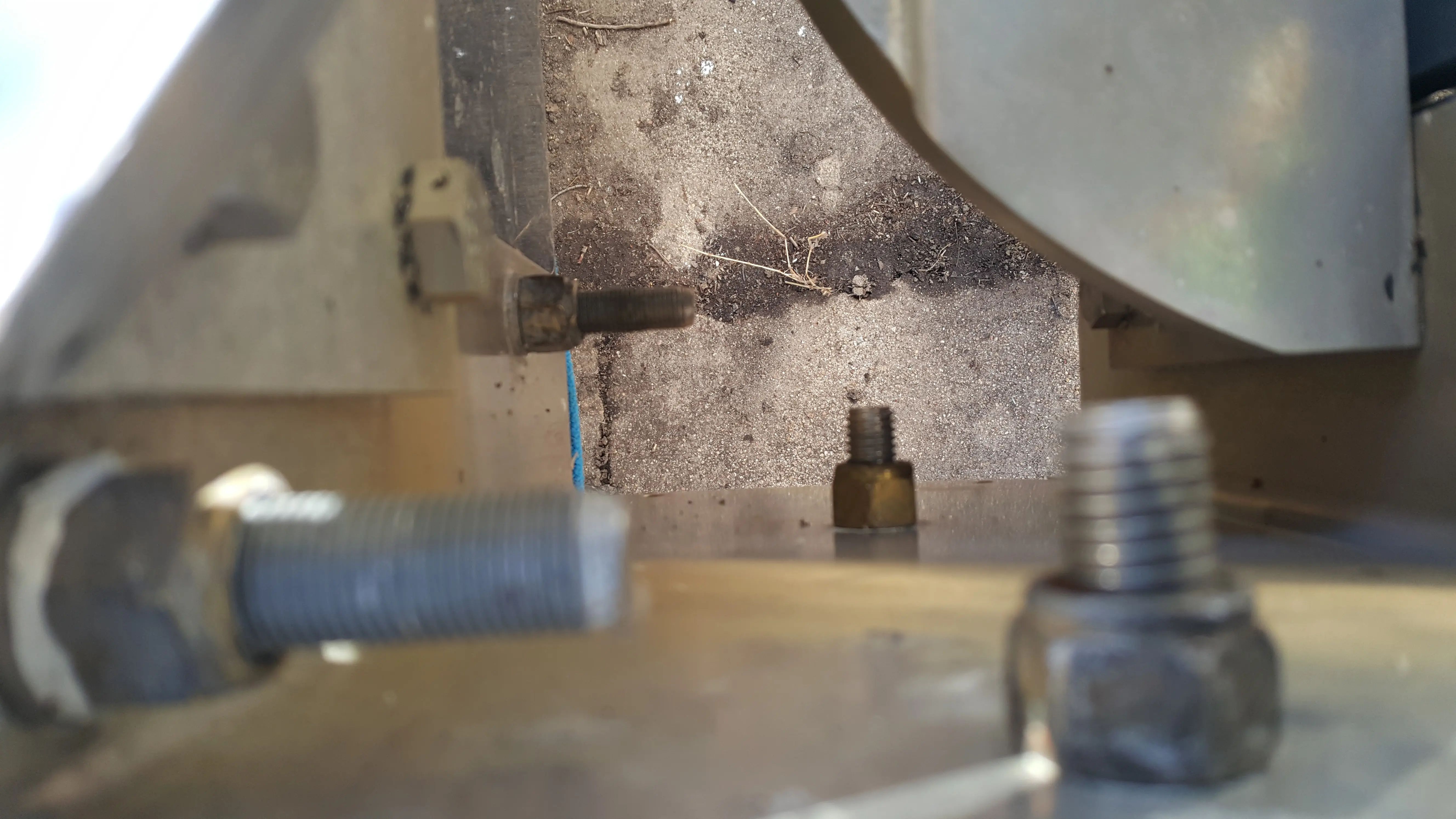 Amount of thread left with 4 inch bolts thru transom