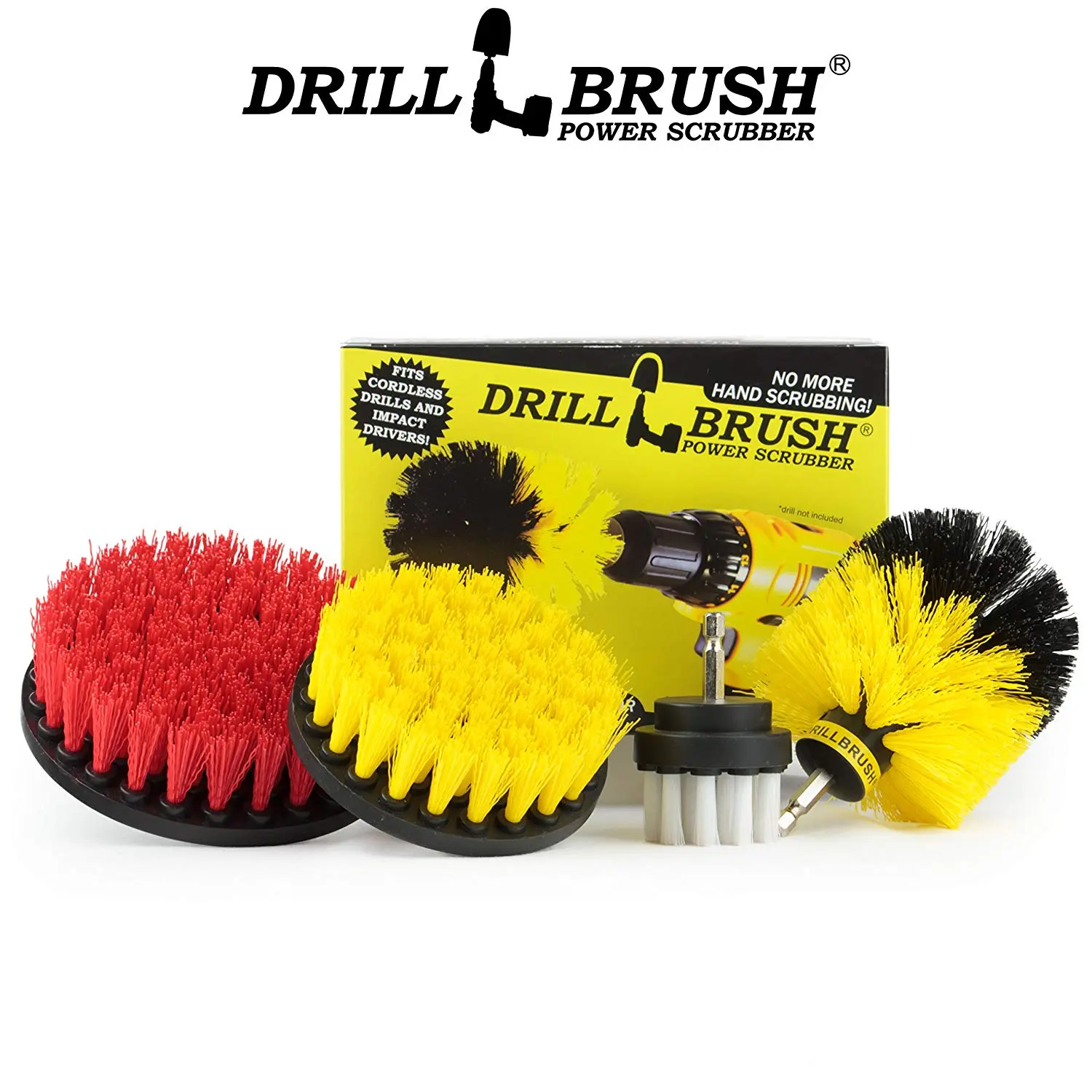 Scrub Brush Drill Attachment for Boat Carpet